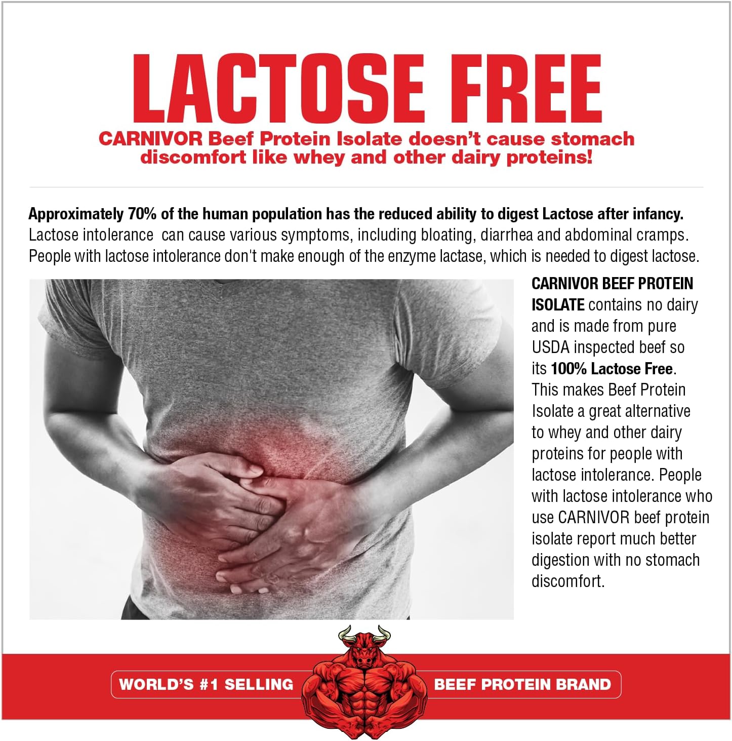 Strawberry MuscleMeds Carnivor Beef Protein Isolate - 3.9lb, Lactose-Free, Sugar-Free, Fat-Free, Halal Certified - 56 Servings