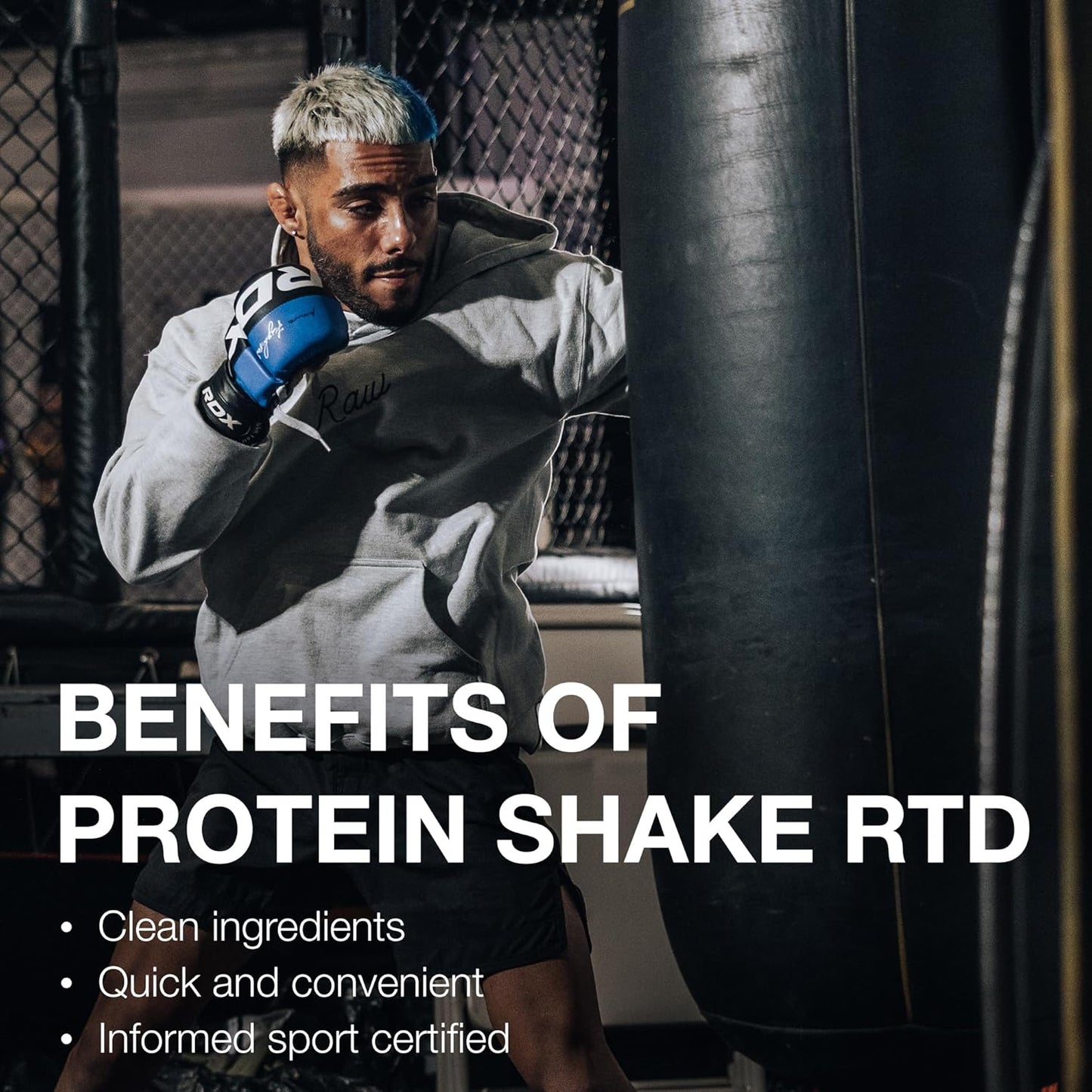 Strawberry Protein Shake - Grass-Fed Whey Isolate RTD Drink, Zero-Sugar & Gluten-Free, 12 Fl Oz