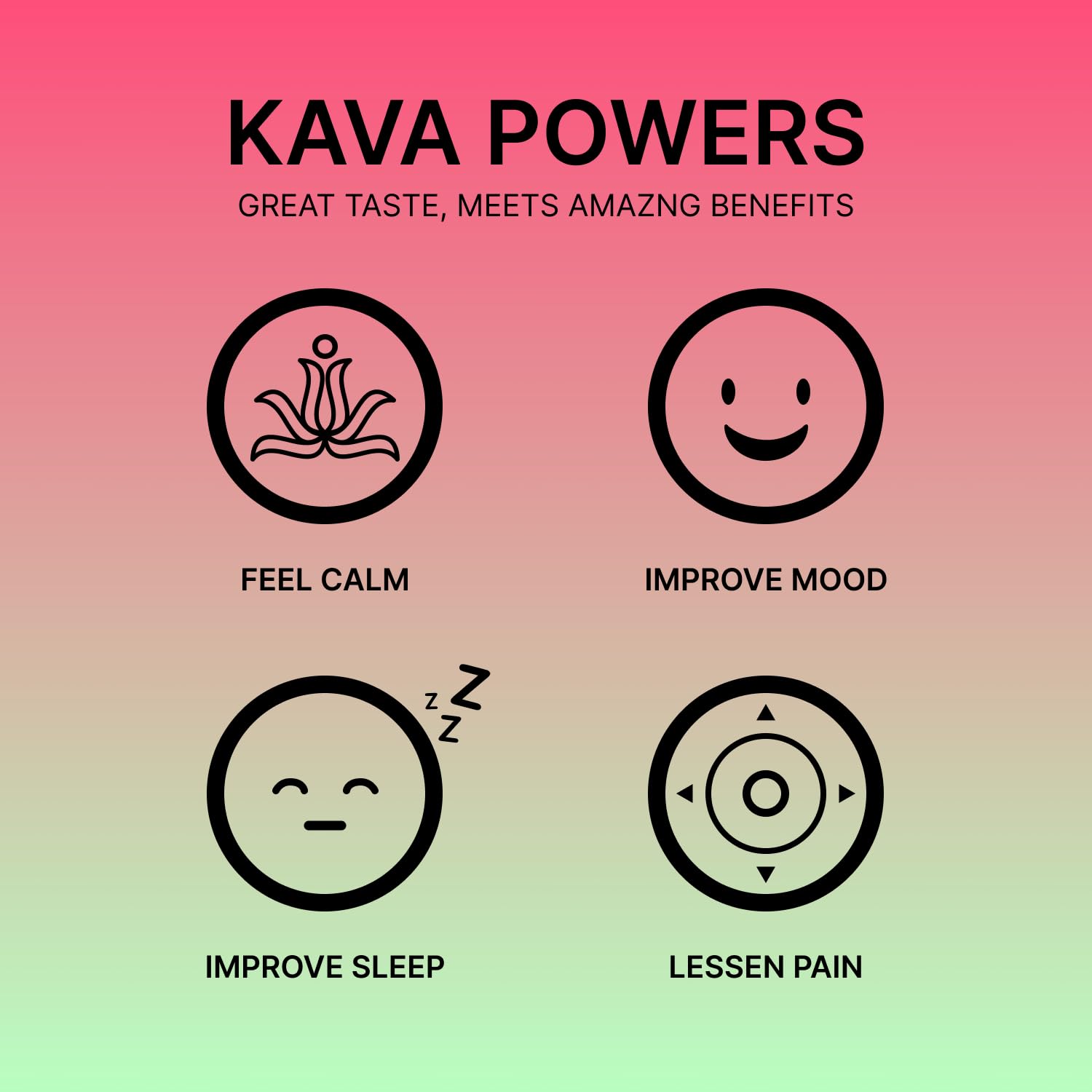 Strawberry Watermelon Sparkling Kava Drink with Kava Root Extract - Mood Enhancer - 12 Fl. Oz - Plant Based Calm & Clarity