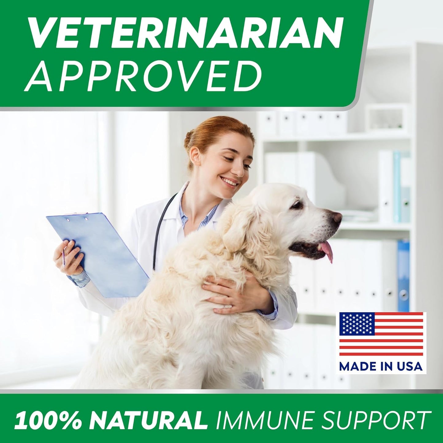 StrellaLab Omega 3 Dog Allergy Relief Chews with Real Ingredients - Skin & Coat Support Supplement - Made in USA - 120 Count