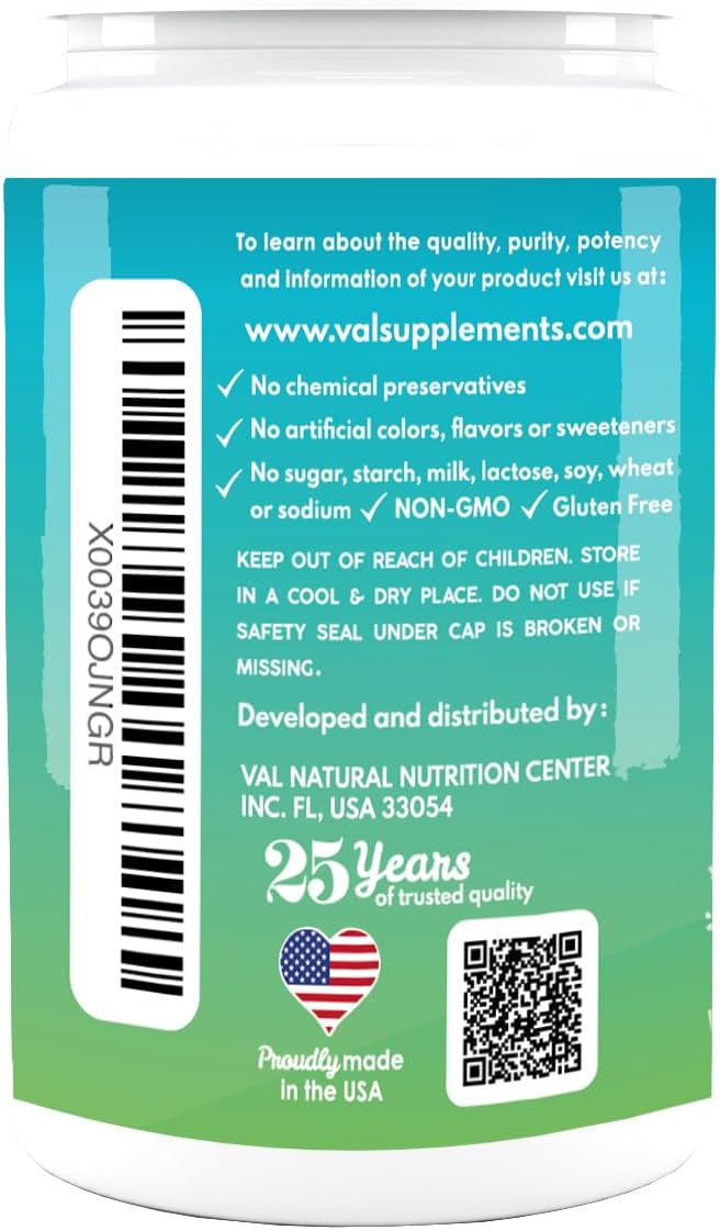 Stress Relief Supplement with Magnesium Glycinate, B6, and Potassium - 90 Tablets by VAL MG Experts