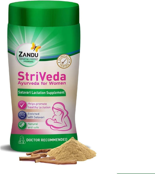 StriVeda Satavari Lactation Supplement 210gm - Natural Ayurvedic Formula for Safe and Effective Women's Health