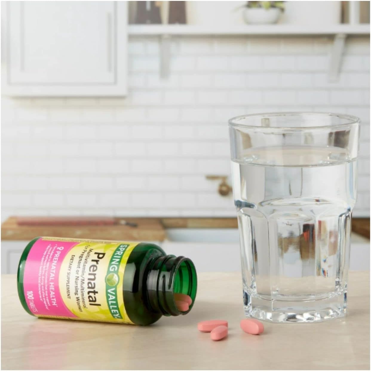 STS Home Spring Valley Prenatal Multivitamin - Multimineral Tablets, 100 Count + Bonus STS Sticker