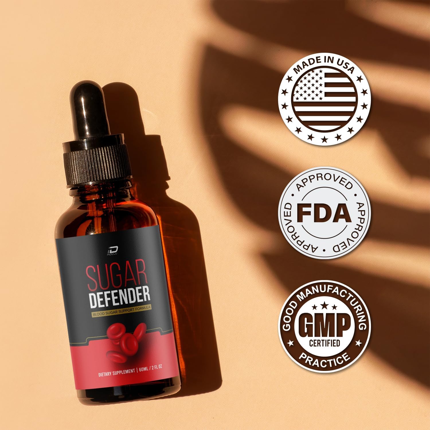 Sugar Defender Drops Supplement - Max Strength Organic Herbal Blend for 24 Hour Energy and Circulation Support (5 Pack - 300 ML)