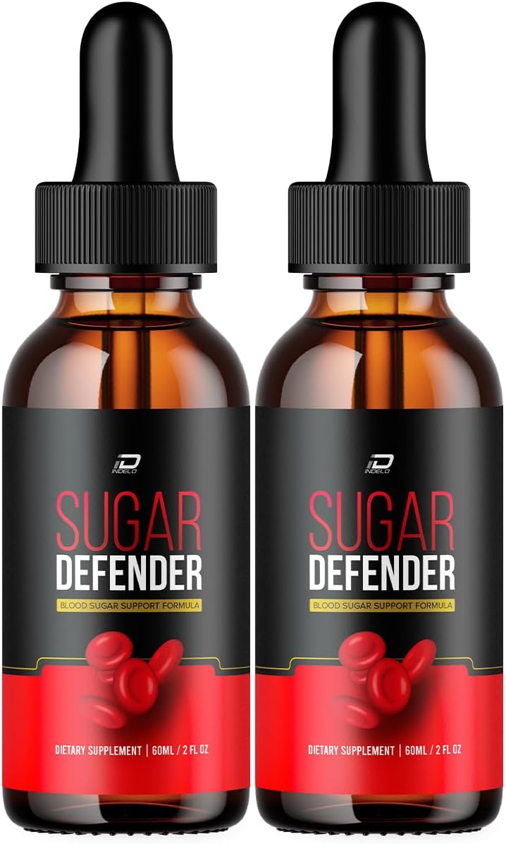Sugar Defender Drops Supplement - Official 24 Hour Liquid Formula for Energy & Circulation - Max Strength Organic Herbal Blend (2 Pack - 120 ML)