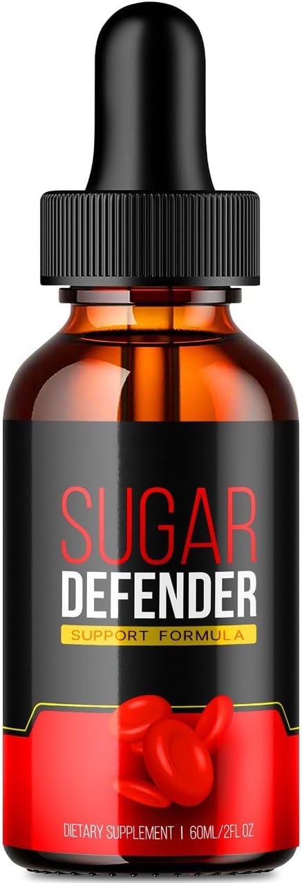 Sugar Defender Drops with Hawthorn Berry - Maximum Strength Supplement - Official Formula for Blood Sugar Support - 1 Pack
