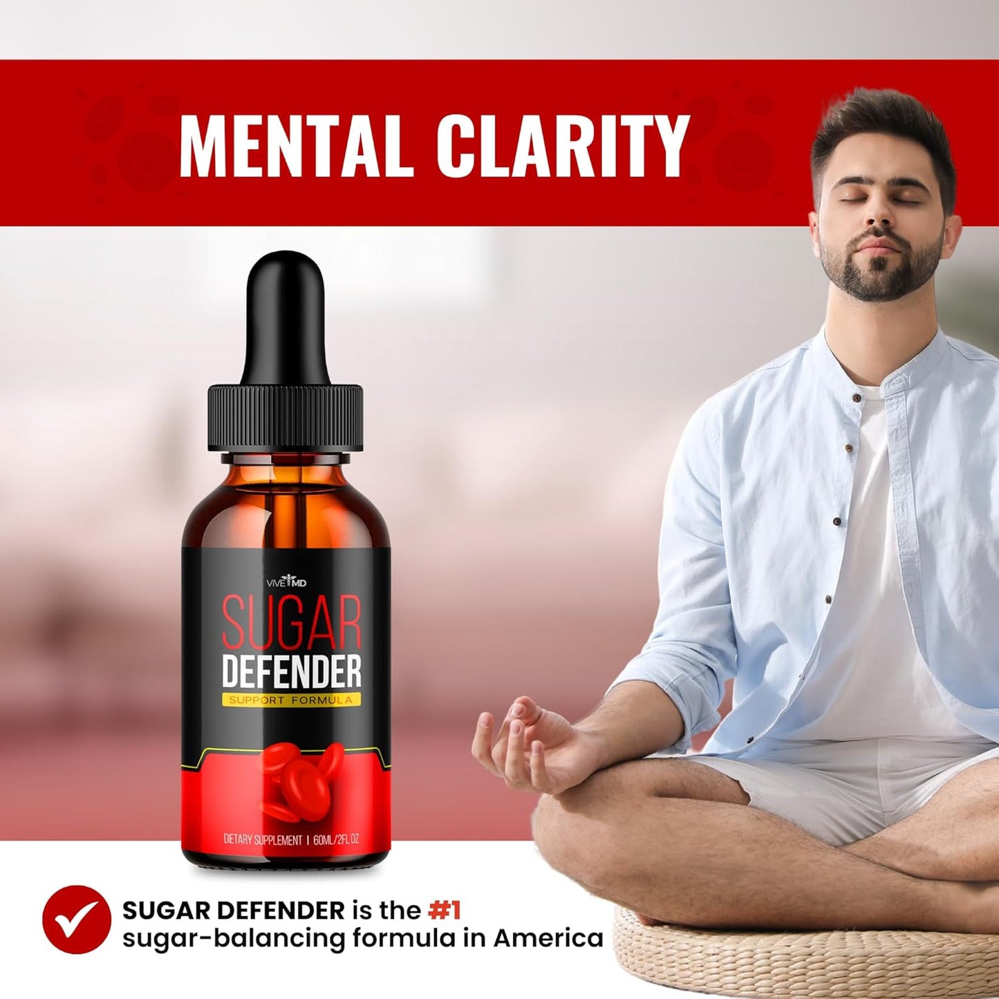 Sugar Defender Drops with Hawthorn Berry - Maximum Strength Supplement - Official Formula for Blood Sugar Support - 1 Pack