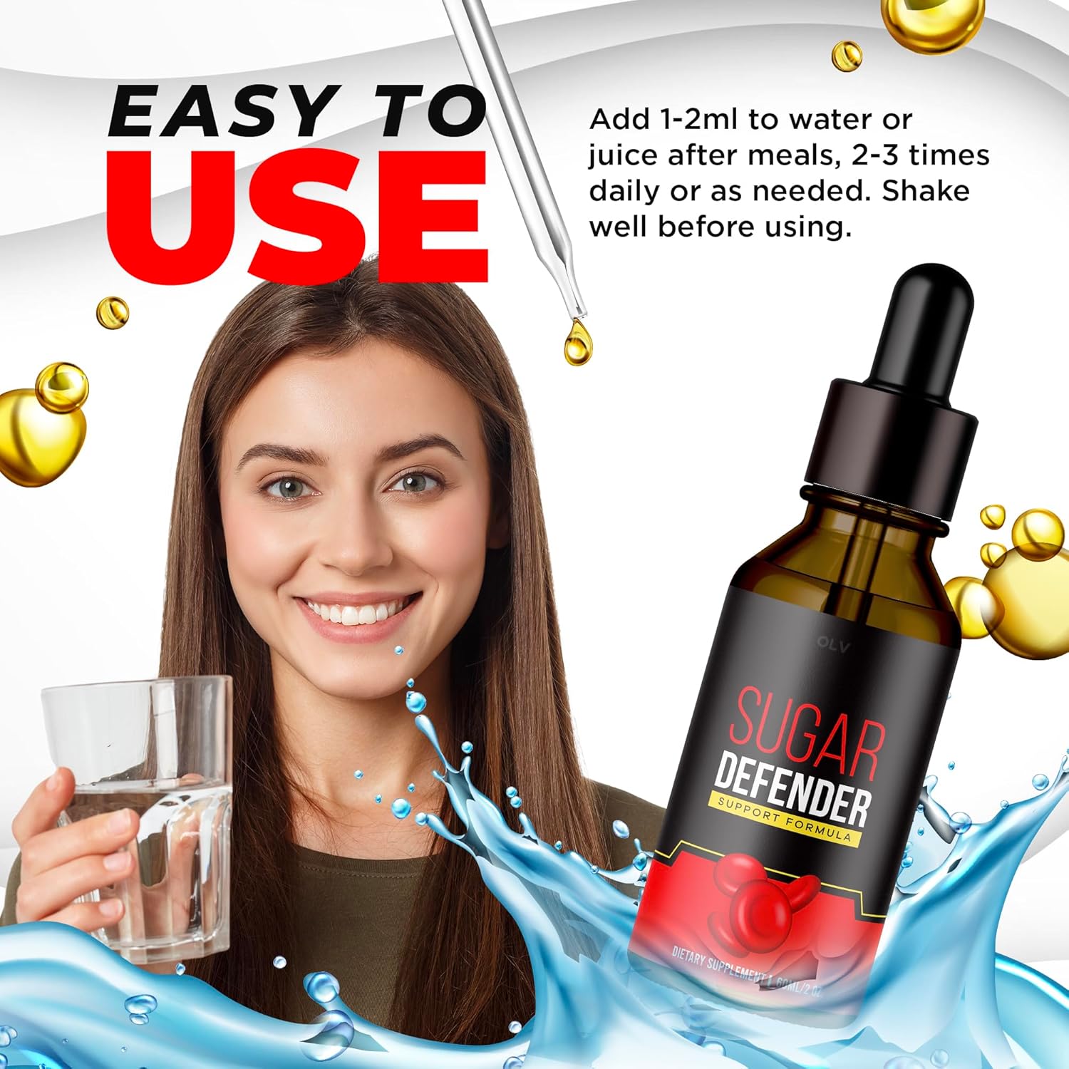 Sugar Defender Liquid Drops - 30 Day Supply, Reviews & Benefits