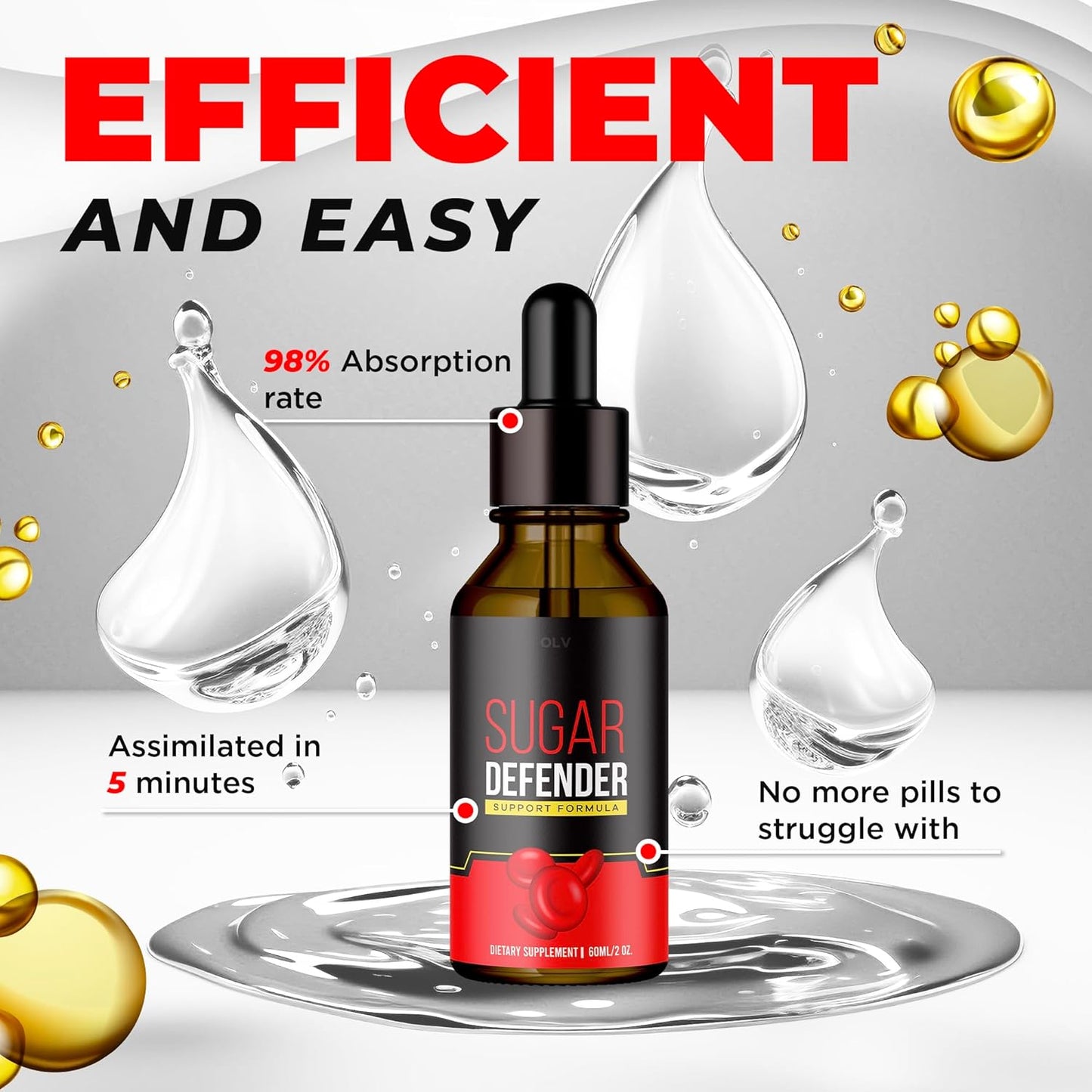 Sugar Defender Liquid Drops - 30 Day Supply, Reviews & Benefits