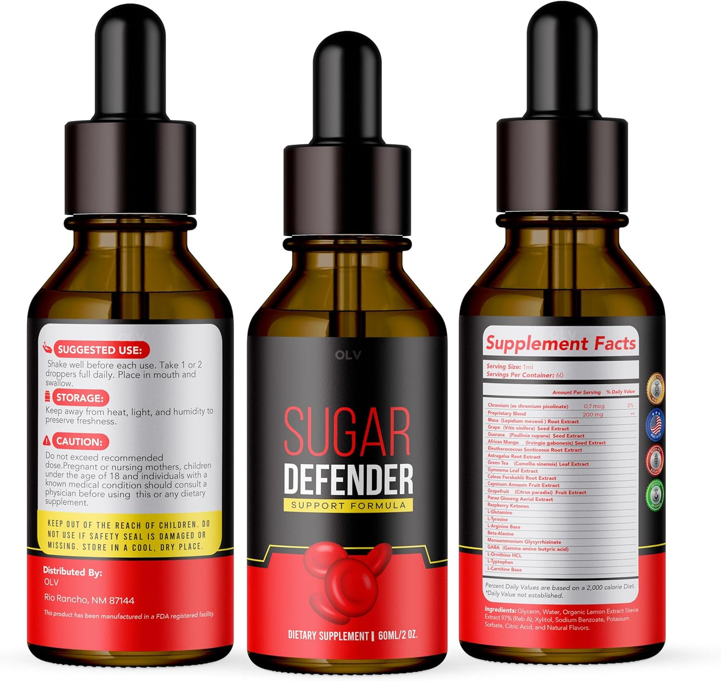 Sugar Defender Liquid Drops - 30 Day Supply, Reviews & Benefits