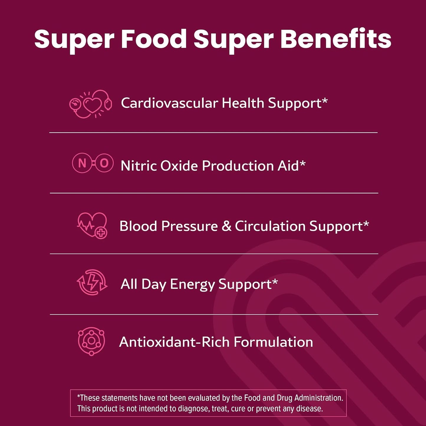 Sugar-Free Beet Root Gummies 1500mg with Lion's Mane for Blood Pressure and Brain Support - Blueberry Flavor, 60 Ct.