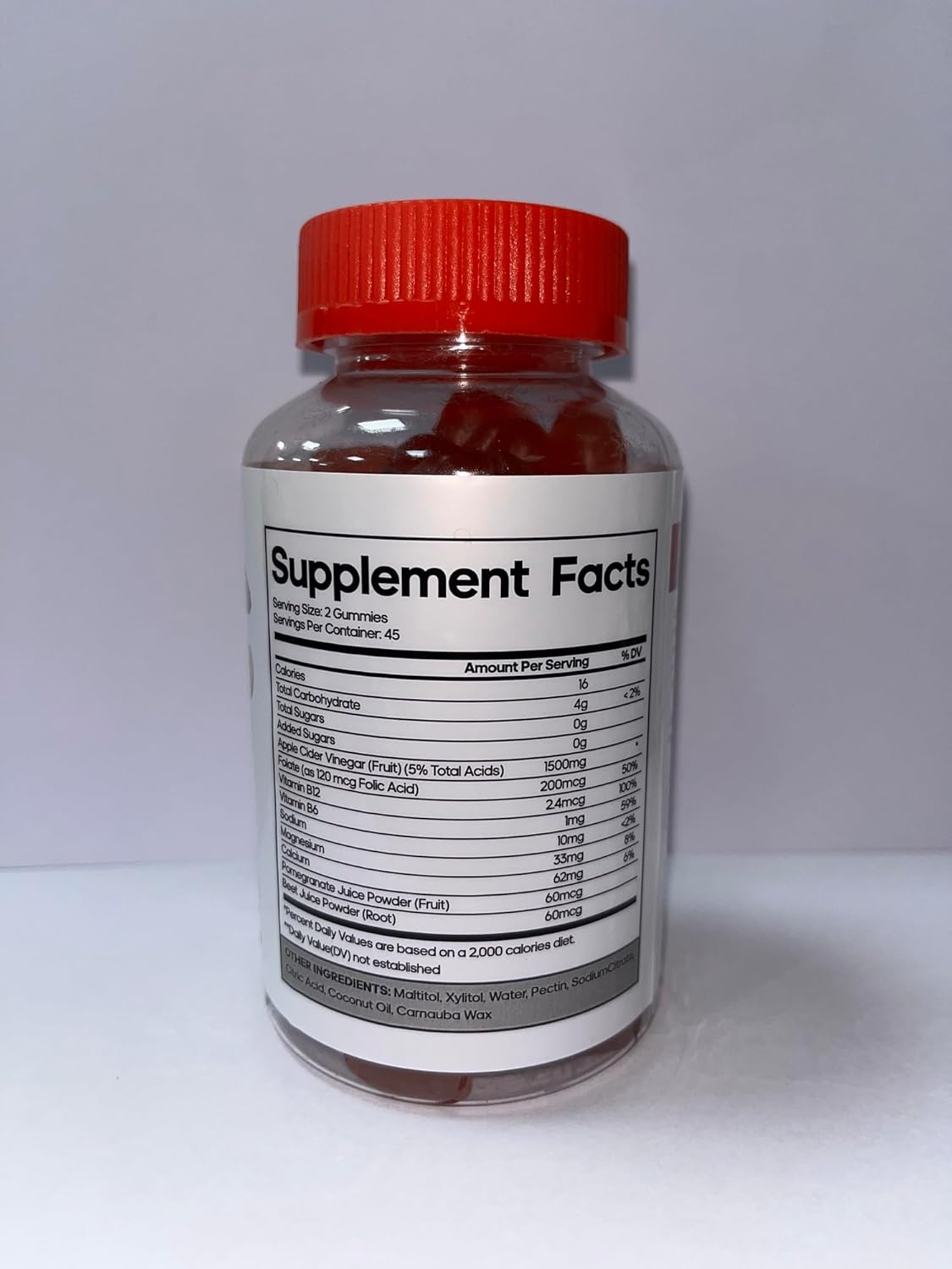 Sugar-Free BLIPIL Keto ACV Gummies with 1500mg Apple Cider Vinegar for Weight Loss - Gelatin-Free, Gluten-Free, Vegan & Non-GMO - 90 Count