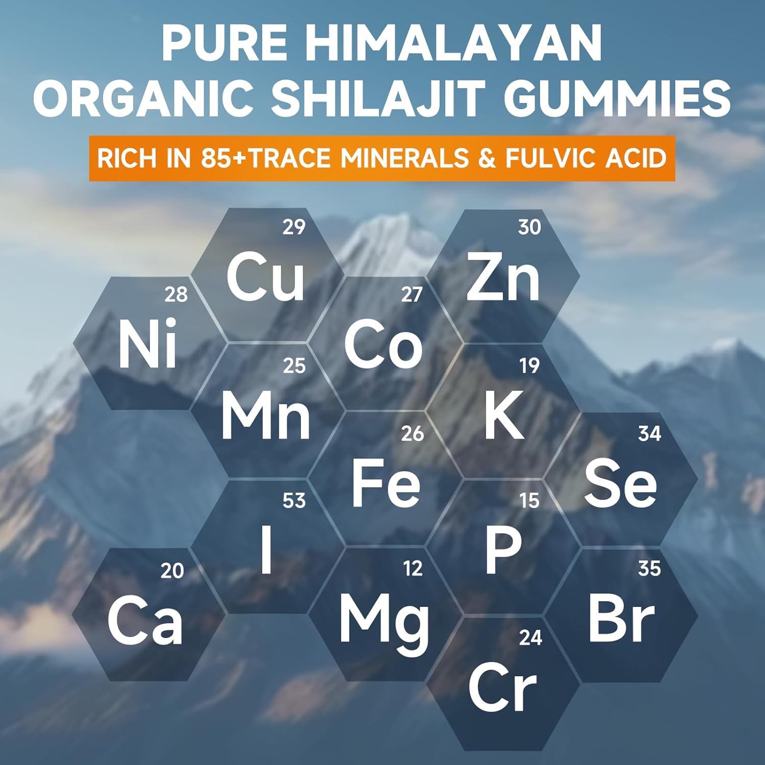 Sugar-Free BVIVLOO Shilajit Gummies - 1000mg Pure Himalayan Supplement for Energy, Brain, Immunity - Men & Women - 85+ Trace Minerals & Fulvic Acid - 60 Gummies