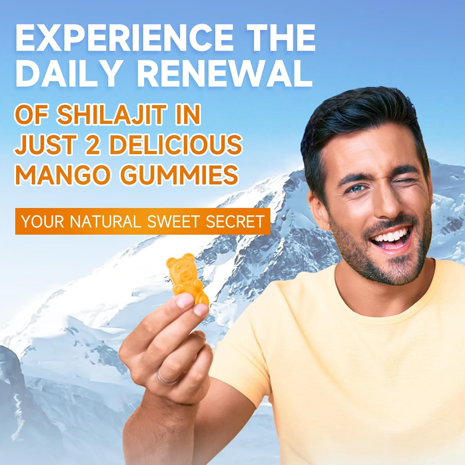 Sugar-Free BVIVLOO Shilajit Gummies - 1000mg Pure Himalayan Supplement for Energy, Brain, Immunity - Men & Women - 85+ Trace Minerals & Fulvic Acid - 60 Gummies