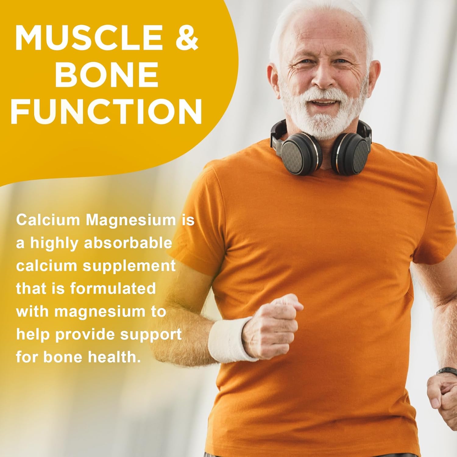 Sugar-Free Calcium Magnesium Zinc Gummies with Vitamin D3 for Bone and Muscle Health - 120 Pineapple Flavored Gummies