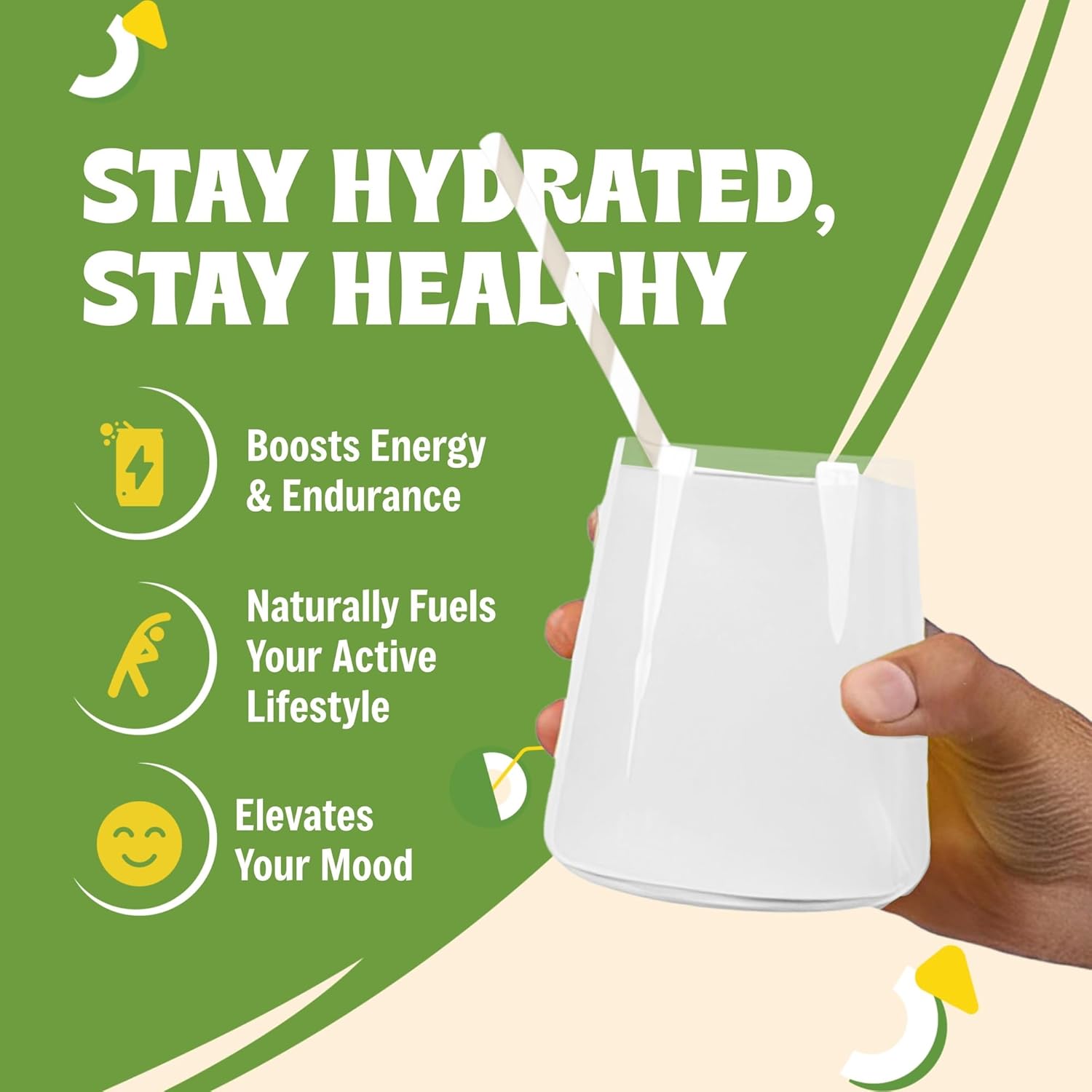 Sugar-Free Coconut Electrolyte Powder - Zero Calorie Hydration Mix, Natural Ingredients, Keto-Friendly - 90 Servings