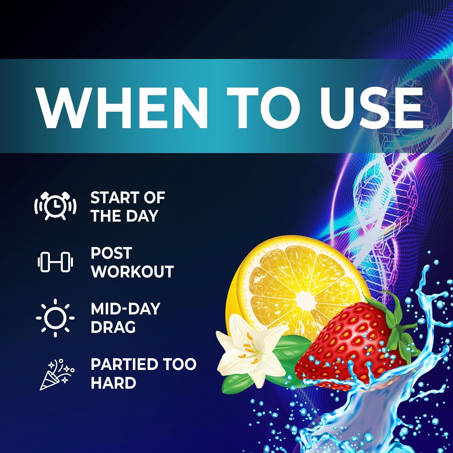 Sugar-Free Electrolyte Drink Mix Powder Hydration Packets | Non-GMO, Vegan, Keto, Strawberry Lemonade Flavor - 16 Servings