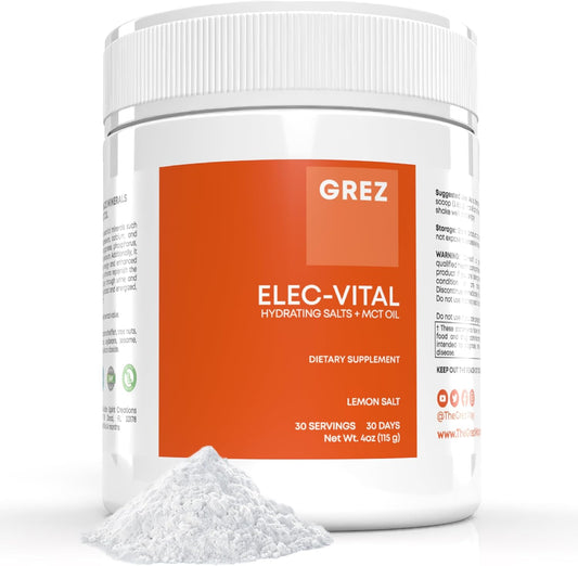 Sugar-Free Electrolyte Powder for Hydration - Keto-Friendly with Essential Minerals - Sodium, Potassium, Magnesium, Zinc - 30 Servings
