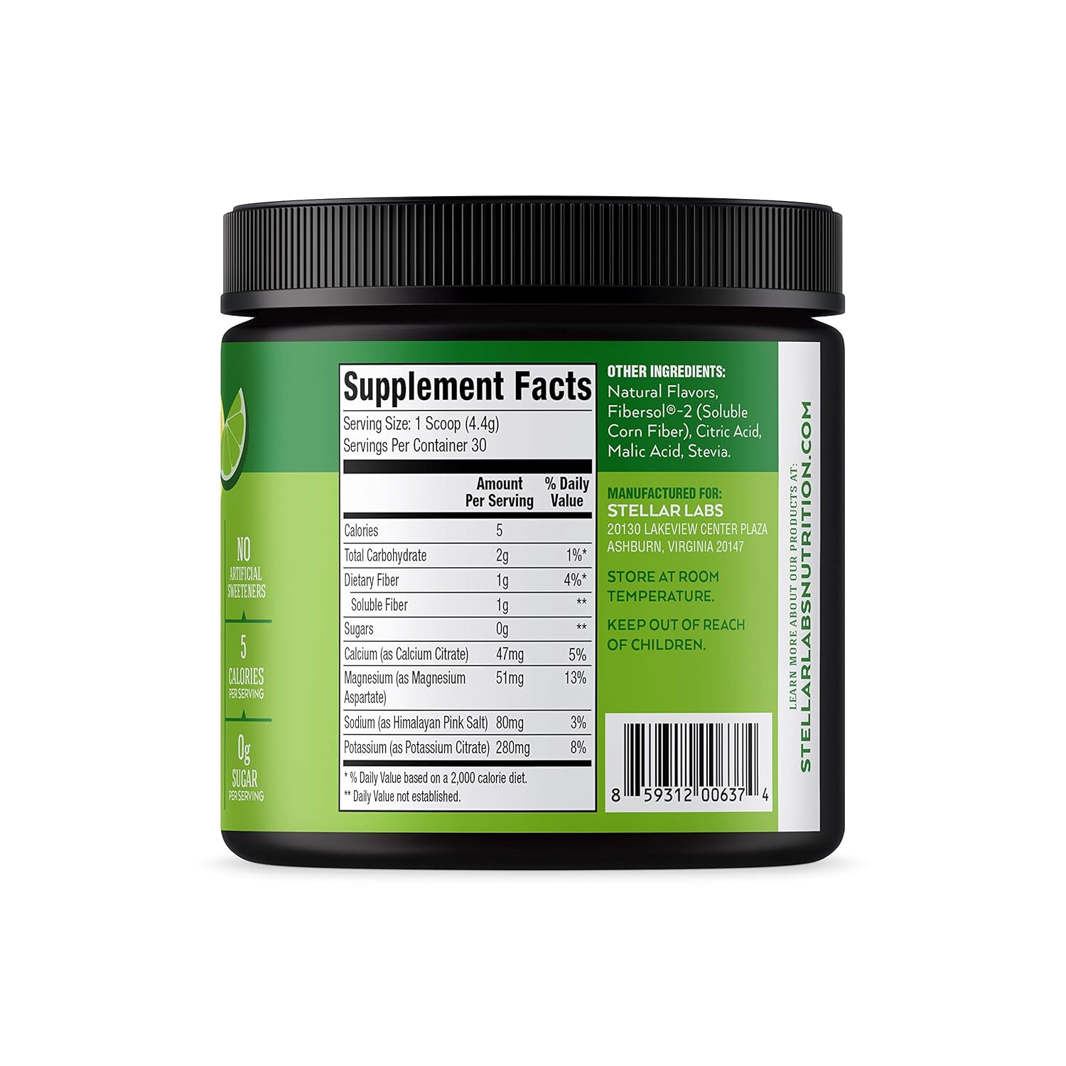 Sugar-Free Electrolyte Powder Mix for Hydration | Low FODMAP & Keto-Friendly Lemon Lime Drink Mix | Non-GMO & Gluten-Free Dehydration Relief - 30 Servings