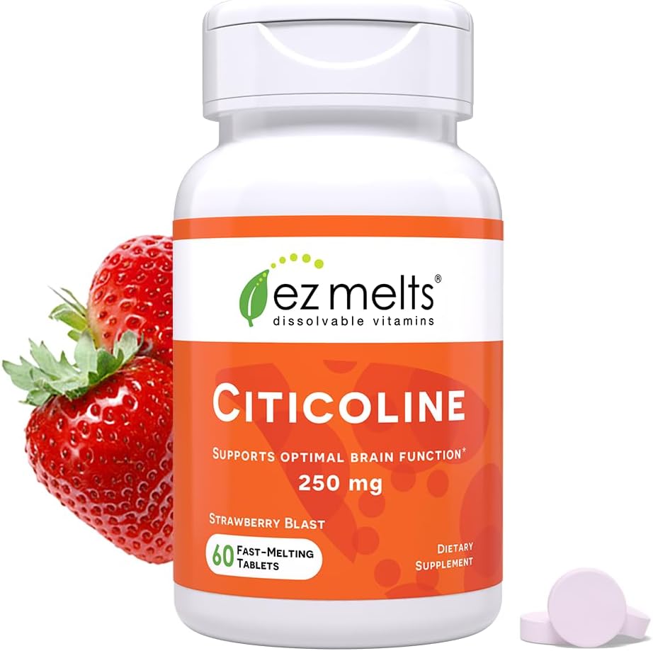 Sugar-Free EZ Melts Citicoline Supplement 250 mg - 2-Month Supply