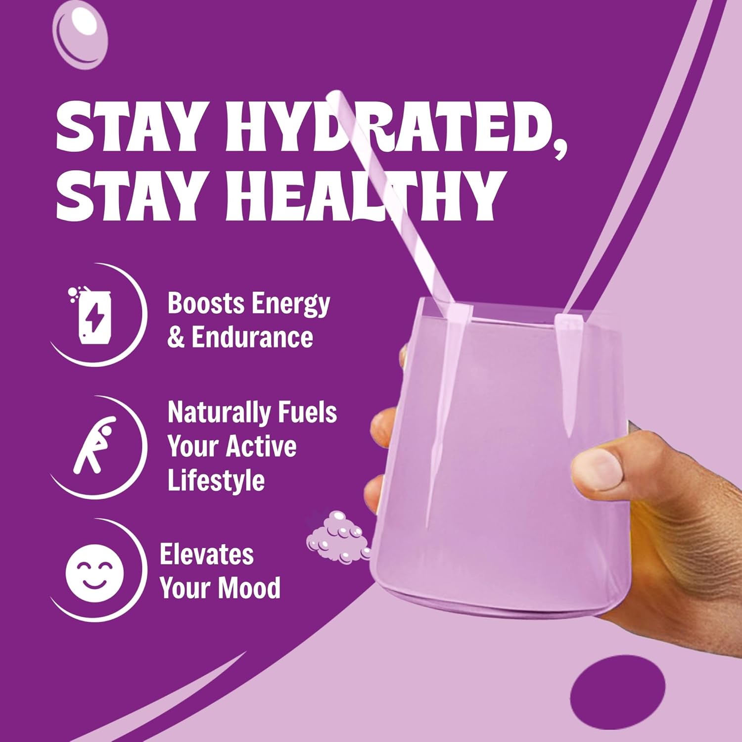 Sugar-Free Grape Electrolyte Powder Mix - 90 Servings, No Calories or Carbs, Keto & Vegan Friendly