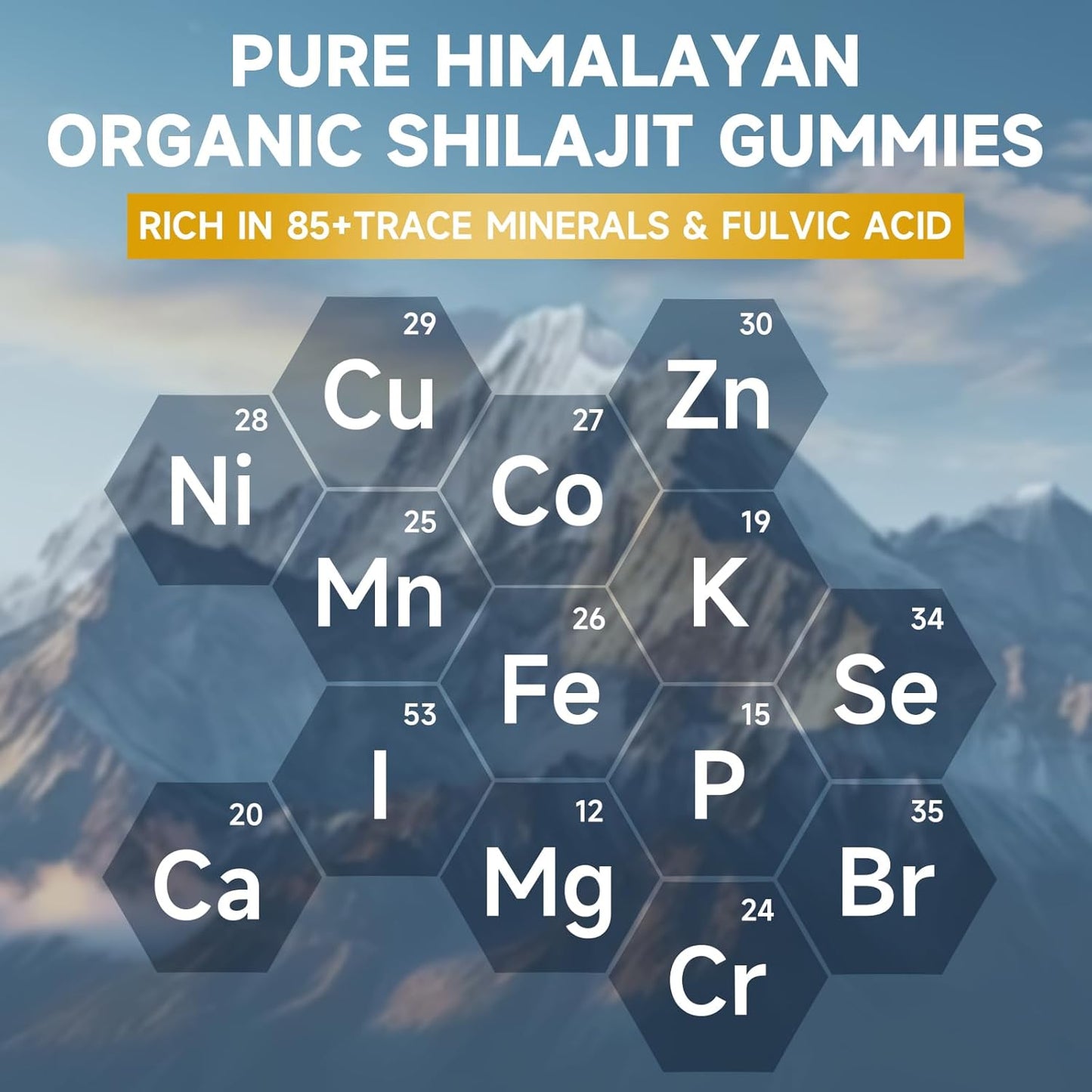 Sugar-Free Himalayan Shilajit Gummies for Energy, Brain & Immunity - 60 Gummies with 85+ Trace Minerals & Fulvic Acid - Men & Women's Supplement - BoostGo Australia