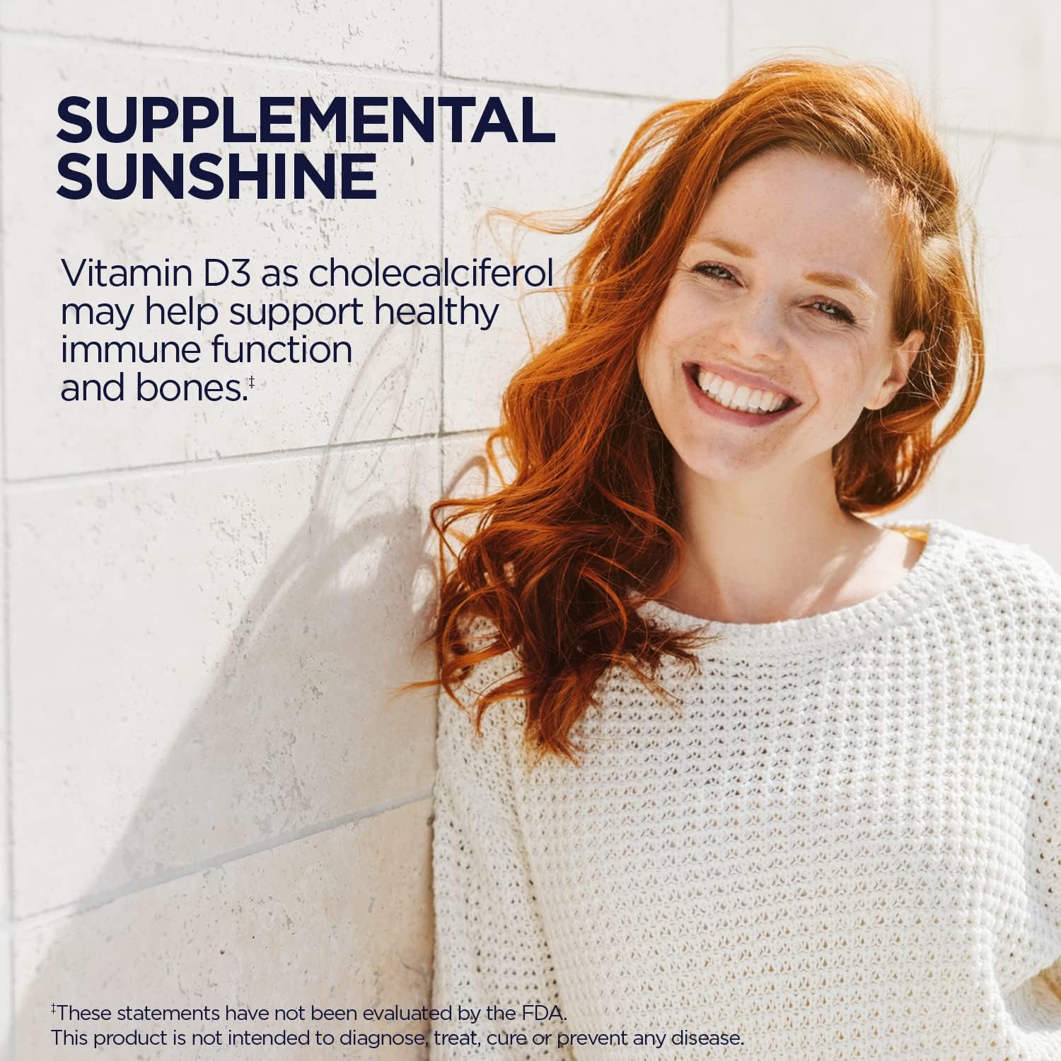 Sugar-Free KAL Vitamin D3 Chewables - 2000 IU Cholecalciferol, Natural Cinnamon Flavor for Immune Support & Bone Health - 100 Chewables