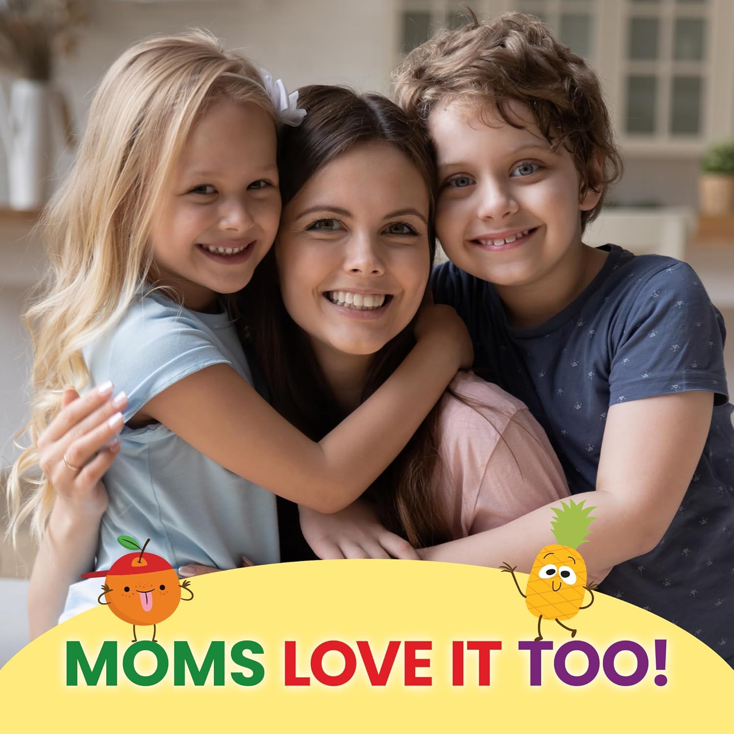 Sugar-Free Kids Multivitamin Gummies with Vitamin C, B6, B12 & Folic Acid - Immune Support Supplement - Natural Fruit Flavors - 60 Gummies