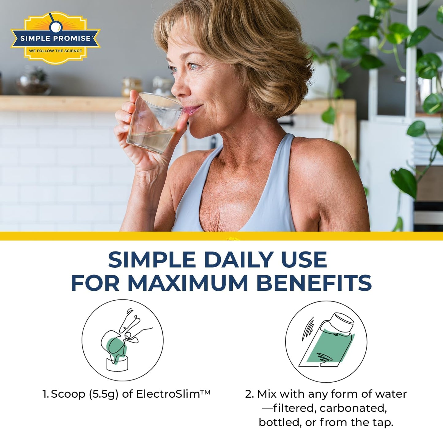 Sugar-Free Lemon Lime and Peach Electrolyte Powder Bundle for Daily Hydration and Energy Balance - ElectroSlim with Essential Electrolytes