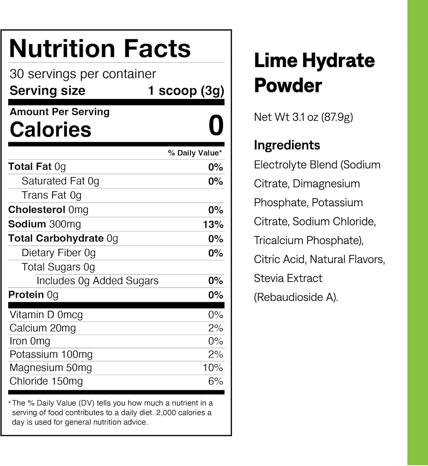 Sugar-Free Lemon-Lime Electrolyte Drink Mix for Athletes - 30 Servings, Keto-Friendly & Vegan with Potassium & Magnesium