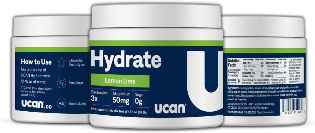 Sugar-Free Lemon-Lime Electrolyte Drink Mix for Athletes - 30 Servings, Keto-Friendly & Vegan with Potassium & Magnesium