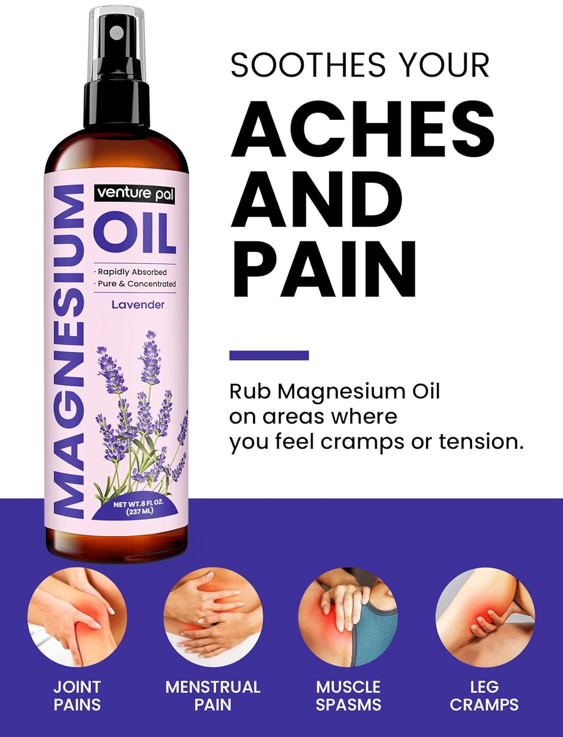 Sugar-Free Magnesium Oil Electrolyte Powder Packets by Venture Pal