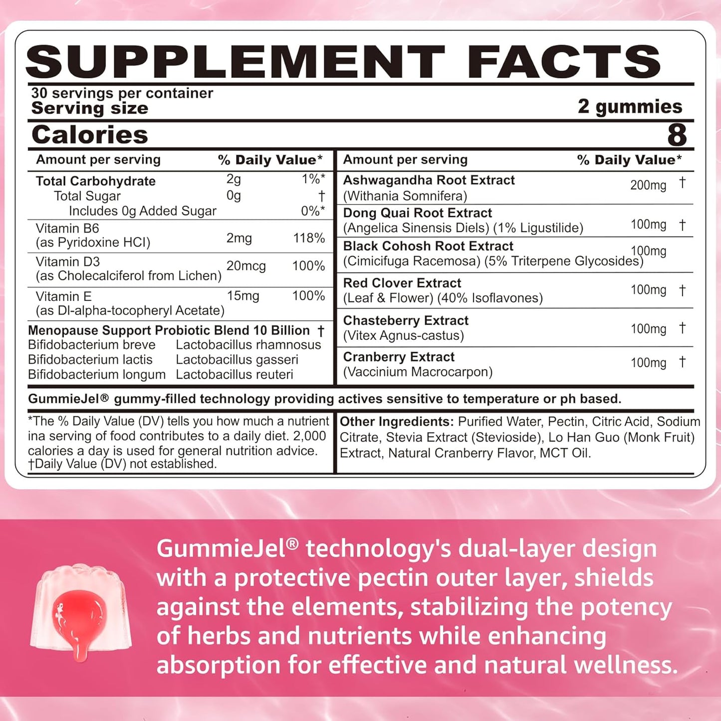 Sugar-Free NEVISS Maca Root Gummies with Menopause Probiotic for Women - 2000mg