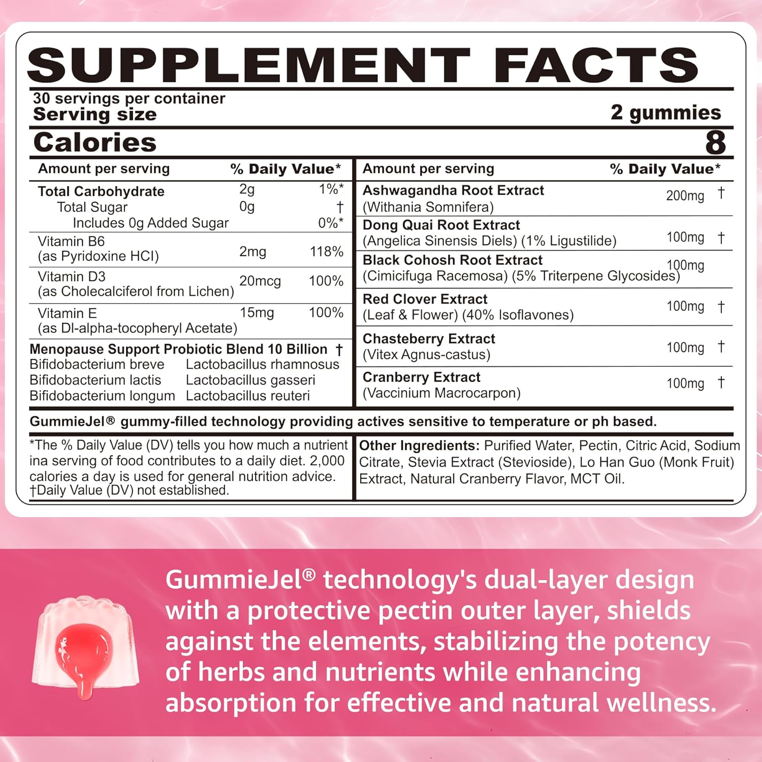 Sugar-Free NEVISS Maca Root Gummies with Menopause Probiotic for Women - 2000mg