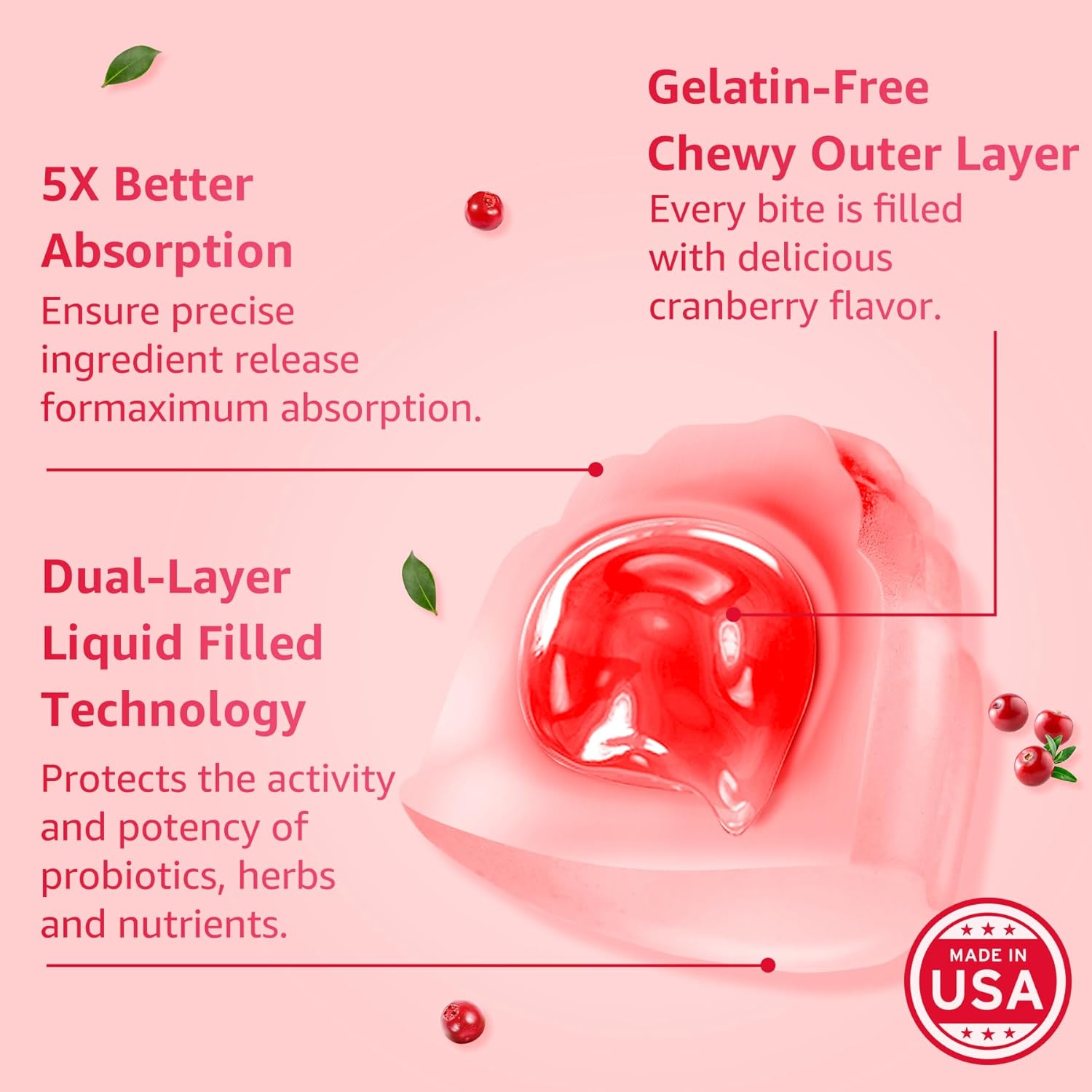 Sugar-Free NEVISS Maca Root Gummies with Menopause Probiotic for Women - 2000mg