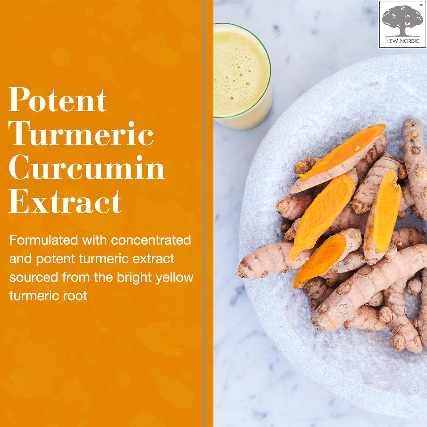 Sugar-Free Turmeric Curcumin Gummies 300mg Supplement for Joints, Knees, Shoulders - Mango Orange Flavor - 60 Count Bottle for Men and Women