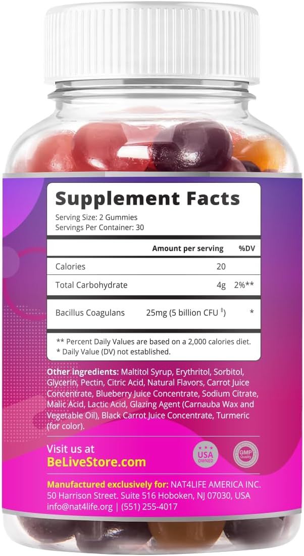 Sugar-Free Vegan Probiotic & Fiber Gummies Bundle for Digestive Health