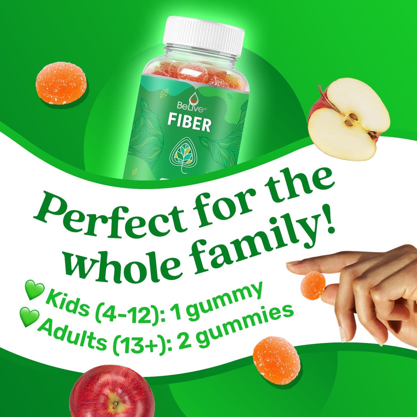 Sugar-Free Vegan Probiotic & Fiber Gummies Bundle for Digestive Health