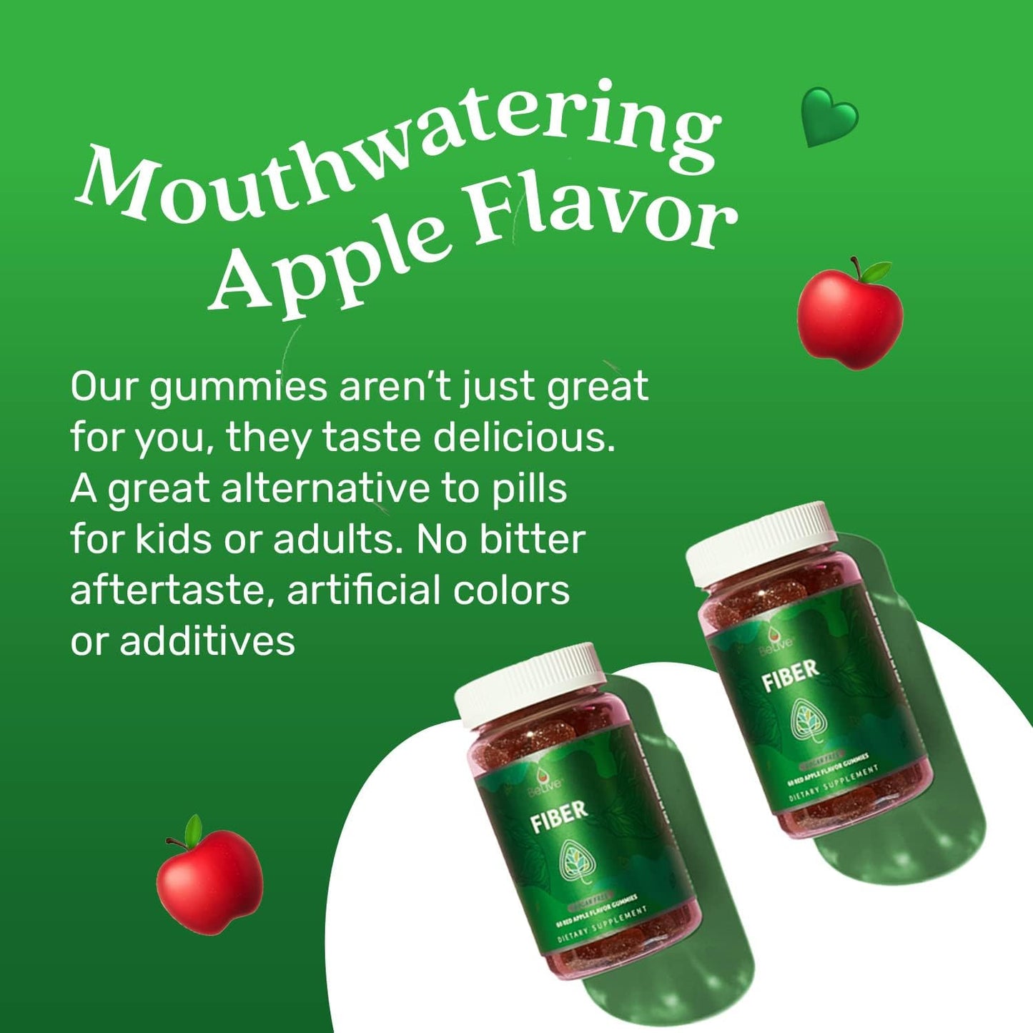 Sugar-Free Vegan Probiotic & Fiber Gummies Bundle for Digestive Health