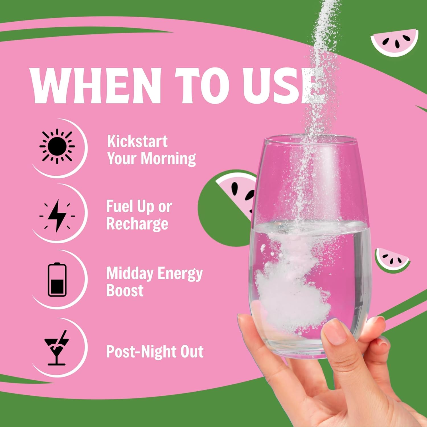 Sugar-Free Watermelon Electrolytes Powder - 90 Servings, Keto & Vegan Hydration Mix, No Calories or Artificial Ingredients