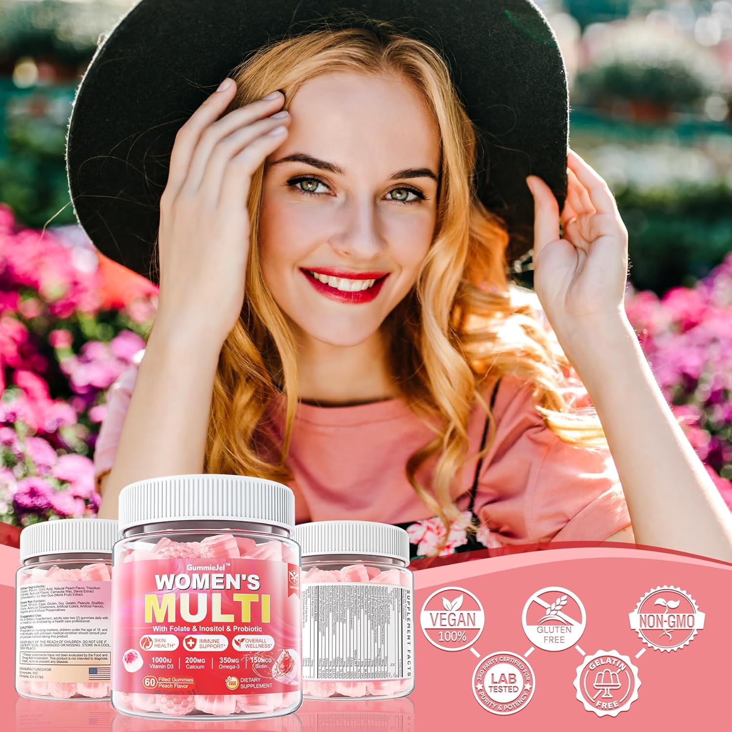 Sugar-Free Women's Multivitamin Gummies by envycure - Essential Daily Nutrition for Women with No Added Sugar