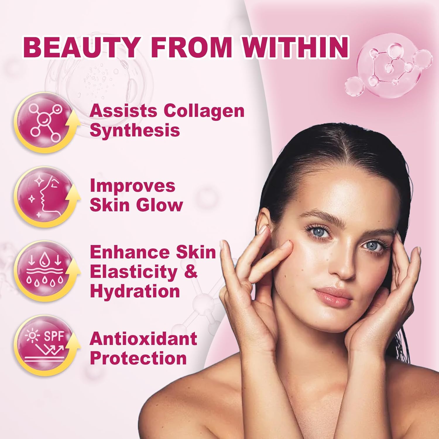 Sugar Free Women's Multivitamin Gummies with Biotin, Collagen, Hyaluronic Acid, and Vitamin Complex - Hair, Skin, Nails, Energy Booster