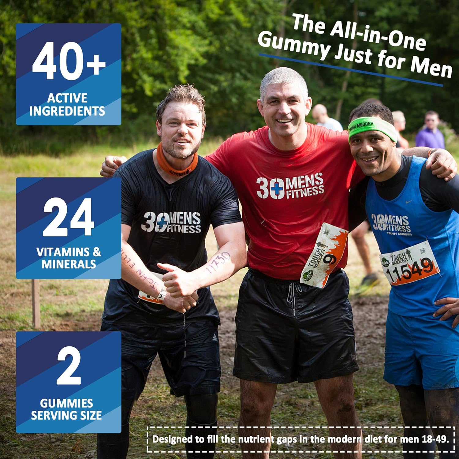 Sugar Free Zinc Gummies and Men's Multivitamins Combo Pack - 3 Pack Bundle