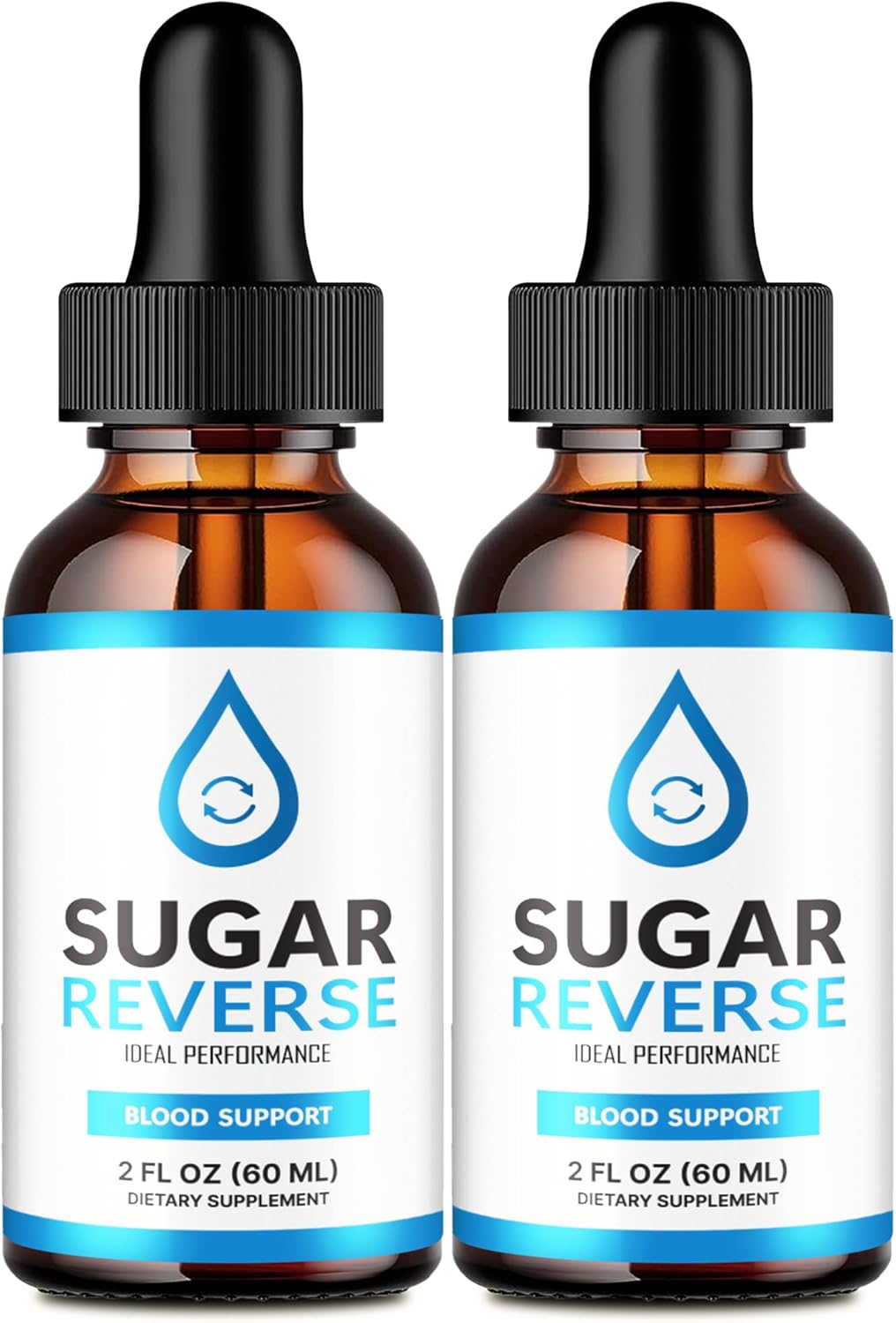 Sugar Reverse Liquid Drops Supplement - Advanced Formula for Ideal Performance, Maximum Strength Vitamin Supplement - Official Formula with Positive Reviews (2 Pack)