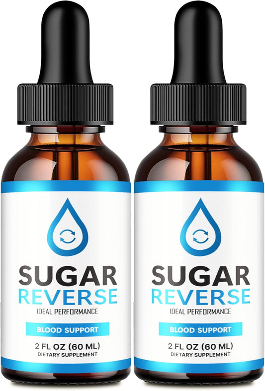 Sugar Reverse Liquid Drops Supplement - Advanced Formula for Ideal Performance, Maximum Strength Vitamin Supplement - Official Formula with Positive Reviews (2 Pack)