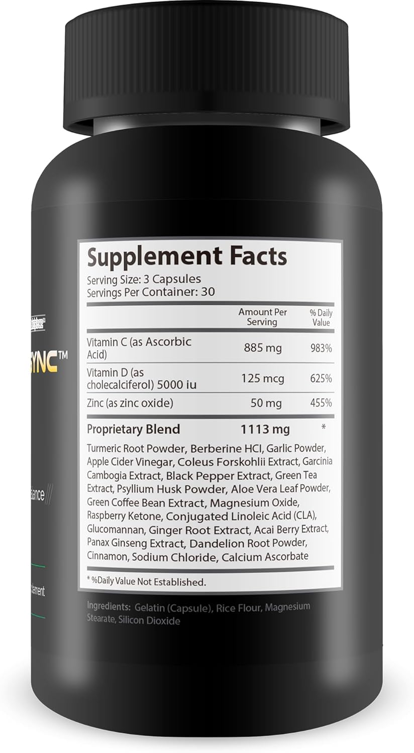 Sugar Sync Pro Blood Health Supplement - Promotes Healthy Blood Balance & Sugar Support - Blood Booster Capsules for Optimal Health & Wellness