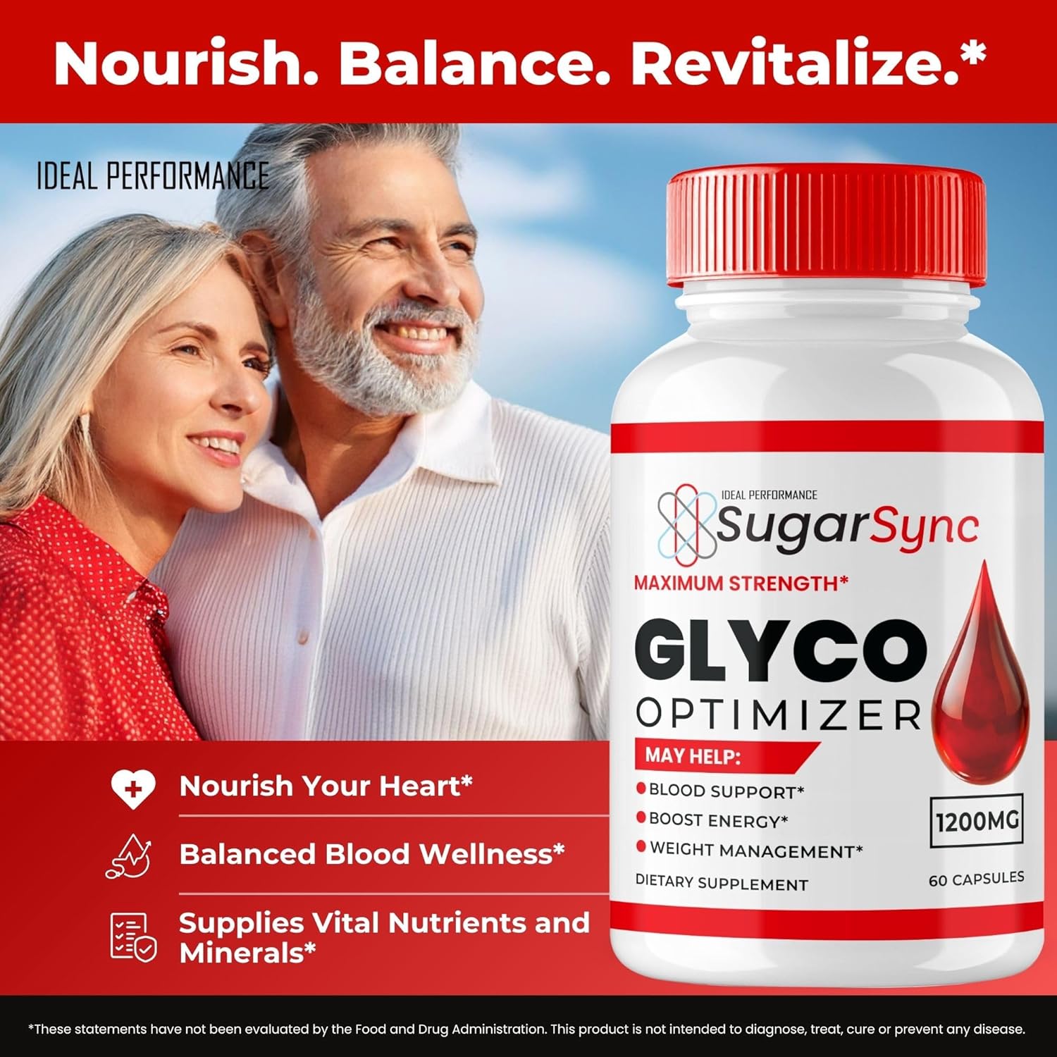 SugarSync Glyco Optimizer Capsules - Maximum Strength All Natural Formula for Health Support (60 Capsules)