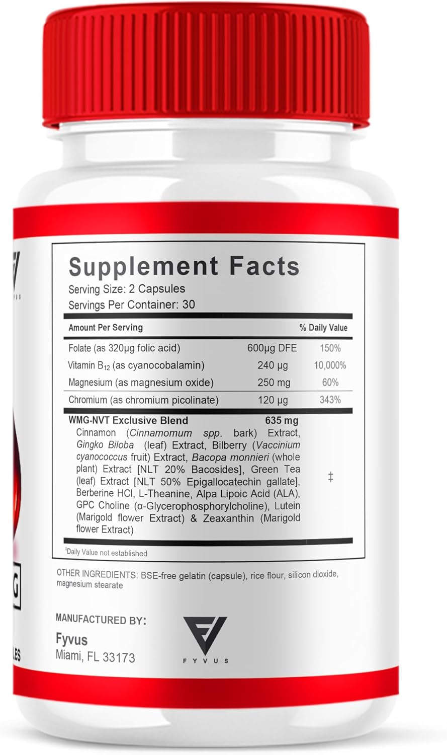 SugarSync Glyco Optimizer Capsules - Maximum Strength Blood Support Supplement (300 Capsules)