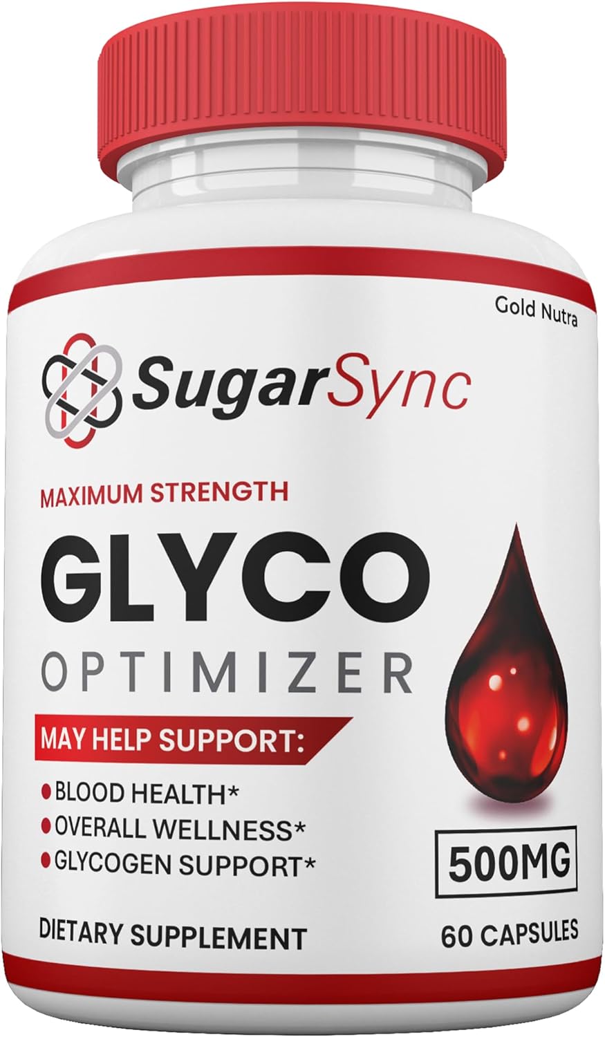 SugarSync Glyco Optimizer Capsules - Nutritional Supplement for Men and Women, Vitamins (2 Pack)