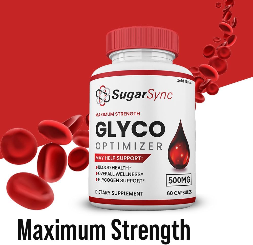SugarSync Glyco Optimizer Capsules - Nutritional Supplement for Men and Women, Vitamins (2 Pack)